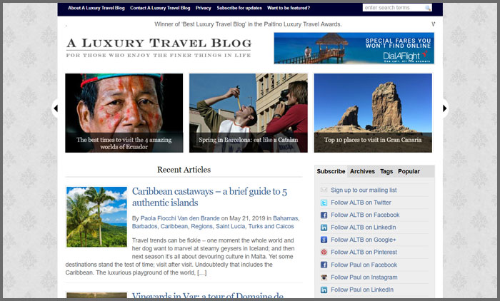 A Luxury Travel Blog